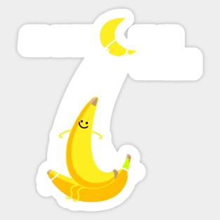 Banana on the swing Sticker